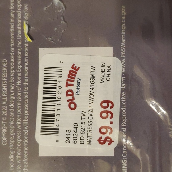 Waterproof zippered mattress protector TWIN - Picture 4 of 4